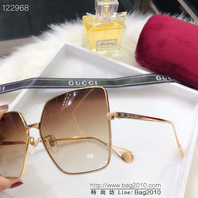 GUCCI古馳 GG0437 官網海報款 官網同步 最新金屬框墨鏡 網紅同款  lly1275